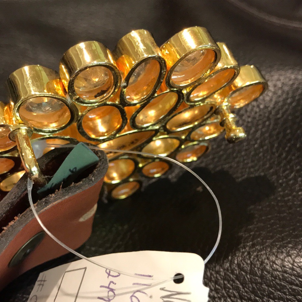 Stunning Faceted Citrine Gemstone Belt Buckle - Picture 5 of 8